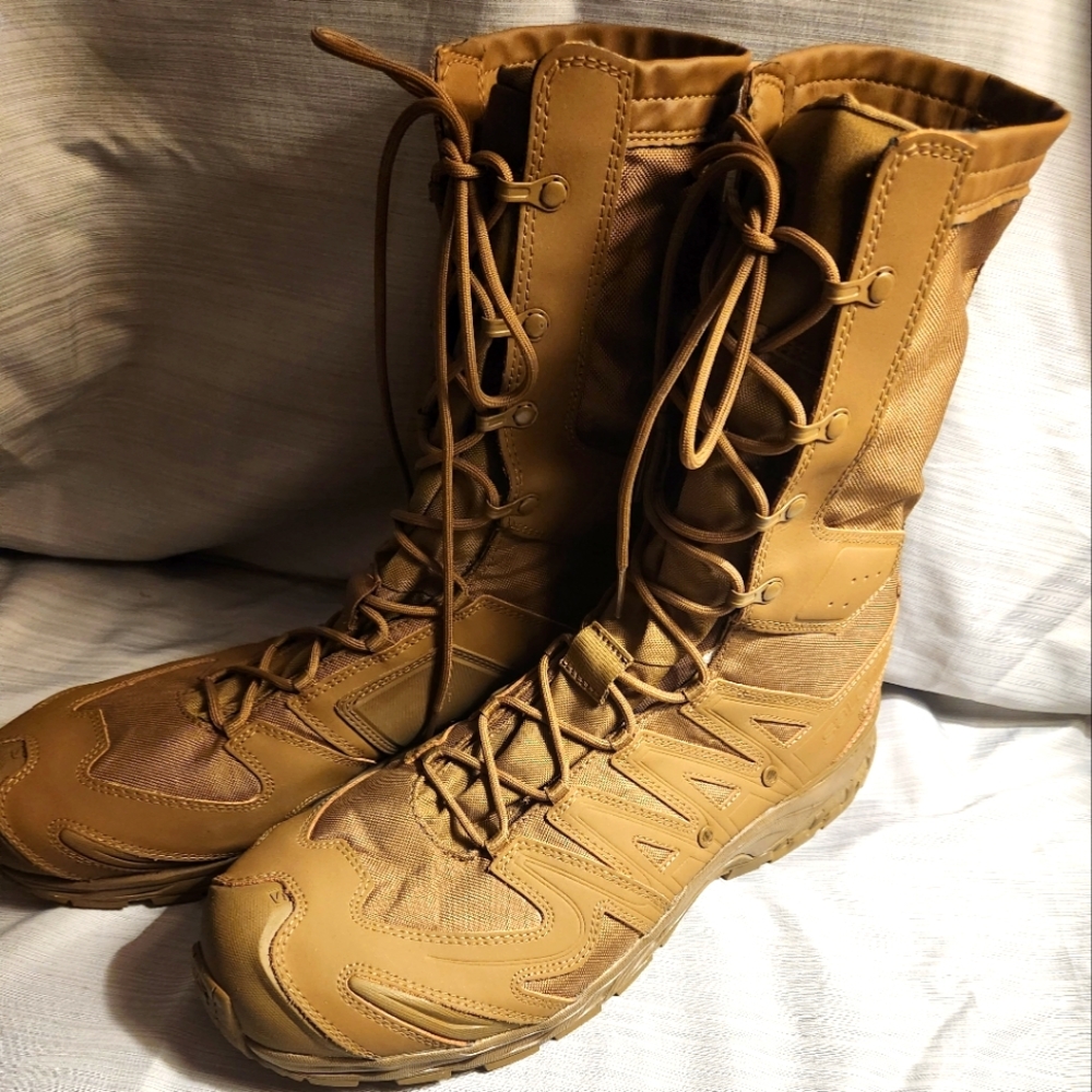 Solomon Combat Boots, Coyote, 14